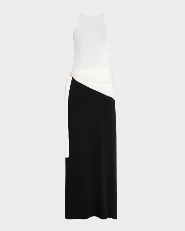 Emery Sleeveless Tie-Waist Dress